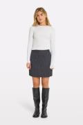 Envii Enatwood Skirt 7187 Kvinde Dark Grey Stripe Skjorter Str 40 - ho...