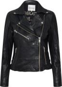 My Essential Wardrobe 02 THE Leather Jacket Kvinde Black Læderjakker S...