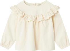 Lil' Atelier Nmfsaku LS Loose EMB TOP 2511ku S Str 92 - Turtledove Top...