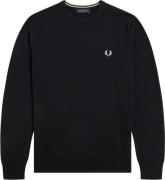 Fred Perry K9601 Mand Black Sweaters Str L - Uld hos Magasin