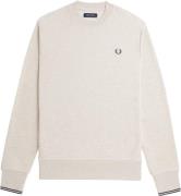 Fred Perry M7535 Mand Porridge M/anchor Grey Sweatshirts Str L - Bomul...