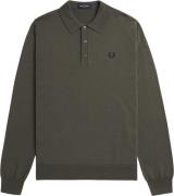 Fred Perry K4535 Mand Field Green Sweaters Str XXL - Bomuld hos Magasi...