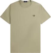 Fred Perry M1600 Mand Warm Grey/brick Kortærmede T-shirts Str L - Bomu...