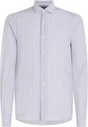 Tommy Hilfiger DC Textured Stripe Shirt Mand Navy / Optic White Langær...