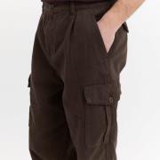 By Garment Makers Luke Combat Pants Mand Ebony Brown Cargo Bukser Str ...