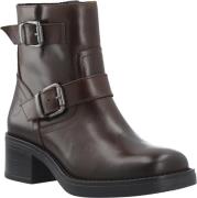 Cashott Casrikke Biker Boot W. Inside Zip Pull Up Leather Kvinde Coffe...