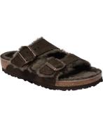 Birkenstock Arizona Shearling Leve Mocca LAF Kvinde Mocca Flade Sandal...