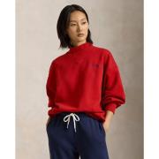 Polo Ralph Lauren Vintage Fleecelsl-sws Kvinde Madison Red Sweaters St...