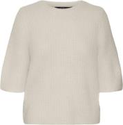 Vero Moda Vmawsome 2/4 Oneck Pullover BOO Kvinde Birch Sweaters Str XS...