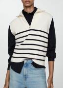 MANGO Knitted Gilet With zip Kvinde Navy Overgangsjakker Str L - hos M...