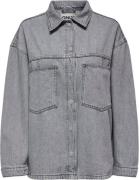 ONLY Onlemmie L/S Shirt Grey DNM AZG NOO Kvinde Medium Grey Denim Skjo...