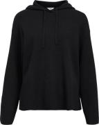 Object Objreynard L/S LO Knit Hoodie DIV Kvinde Black Toppe Str M - ho...