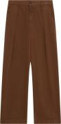 Wood Wood Wwfraser Pleated Chinos Kvinde Terra Brown Wide Jeans Str 46...