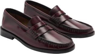 MANGO Leather Moccasin Kvinde 78 Loafers Str 35 - Læder hos Magasin