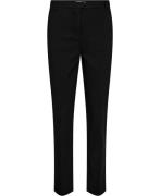 MANGO Cropped Slimfit Trousers Kvinde Black Bukser Med Smalle Ben Str ...