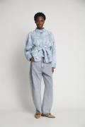 MUNTHE Sahnely Cotton Jacket Kvinde Light Blue Overgangsjakker Str 42 ...