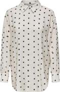 ONLY Onllilian DOT Blouse WVN Kvinde Blå Skjorter Str L - hos Magasin