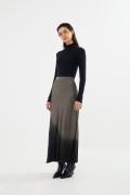 Rabens Saloner Coastal Bias Slim Skirt Ellery Kvinde Asphalt Black Max...