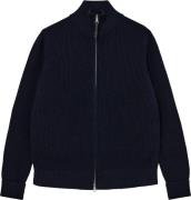 Mos Mosh Gallery Mmgangelo Zip Cardigan Mand Navy Sweaters Str L - hos...