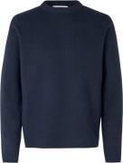 Samsøe Samsøe Gunan Crew Neck 10490 Mand Sky Captain Sweaters Str L - ...