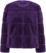 Micha Jacket_ Fur Coat Kvinde Roya Lilac Overgangsjakker Str 38 - hos ...