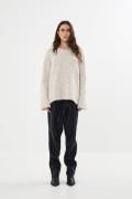 Rabens Saloner Dual Knit Oversize Sweater Elsie Kvinde Beige Sweaters ...