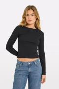 Envii Enally LS Short TEE 5314 Kvinde Black Toppe Str L - hos Magasin