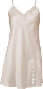 Lady Avenue Pure Silk Slip w. Lace Undertrøjer Str L - Silke hos Magas...