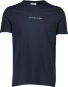 Lindbergh Lindbergh Print tee S/S Mand Navy Kortærmede T-shirts Regula...