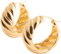 MANGO Intertwined Hoop Earrings U - Creoler hos Magasin