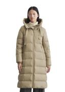 Marc O’Polo Water Repellent Down Long Puffer Coat Kvinde Soft Mocca Du...