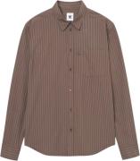 Wood Wood Wwday Striped Shirt Mand Brown Stripes Langærmede Skjorter S...