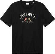 Les Deux Ivy League Tshirt Mand Sort Kortærmede T-shirts Regular Fit S...