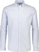 Lindbergh Striped Superflex Oxford L/S Mand Blå Langærmede Skjorter St...