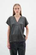 InWear Rinnaiw Top Kvinde Dark Beetle Toppe Loose Fit Str 40 - hos Mag...