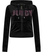 Juicy Couture EVY Impact Hoodie Kvinde Black Hættetrøjer Str L - Velou...