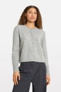 Envii Enada LS Cardigan 7216 Kvinde Light Grey Mel Cardigans Str L - h...