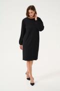 Kaffe Kalone Knit Dress Kvinde Black Deep Midi Kjoler Str L - hos Maga...