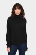 Saint Tropez Garbiesz Rollneck Pullover Kvinde Black Rullekraver Loose...