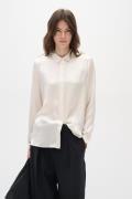 InWear Leonore Shirt Premium 100% Silk Kvinde Whisper White Skjorter R...