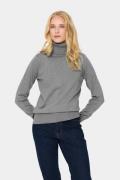 Saint Tropez J2046, Milasz Rollneck Pullover Kvinde Mist Grey Melange ...