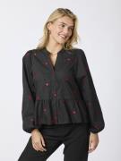 Neo Noir Savoy Hearts Blouse Kvinde Black Langærmede Bluser Str 40 - h...