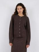 Neo Noir Nuna Knit Cardigan Kvinde Brown Melange Cardigans Str 40 - Ul...