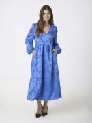 Neo Noir Lillibet Jacquard Dress Kvinde Blue Midi Kjoler Str 40 - hos ...