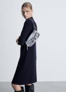 MANGO Dress. - Mariscal Kvinde Navy Midi Kjoler Str L - hos Magasin