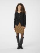 Neo Noir Hemie Faux Suede Skirt Kvinde Cognac Korte Nederdele Str 40 -...