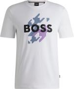 BOSS Cthompson 06 Mand Hvid Kortærmede T-shirts Str XL - hos Magasin