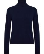 United Colors of Benetton Turtle Neck 100% Cashmere Kvinde Navy Sweate...