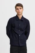 Casual Friday Cfjamie 0154 Herringbone Shacket Mand Dark Navy Overgang...