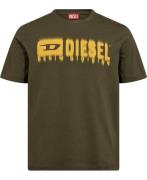 Diesel Tadjust-q7 T-shirt Mand 51f Kortærmede T-shirts Str L - hos Mag...